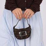 Fendi Zucca Mini Croissant - FashioNica