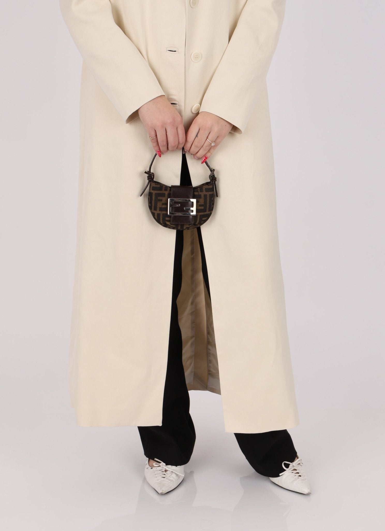 Fendi Zucca Mini Croissant - FashioNica