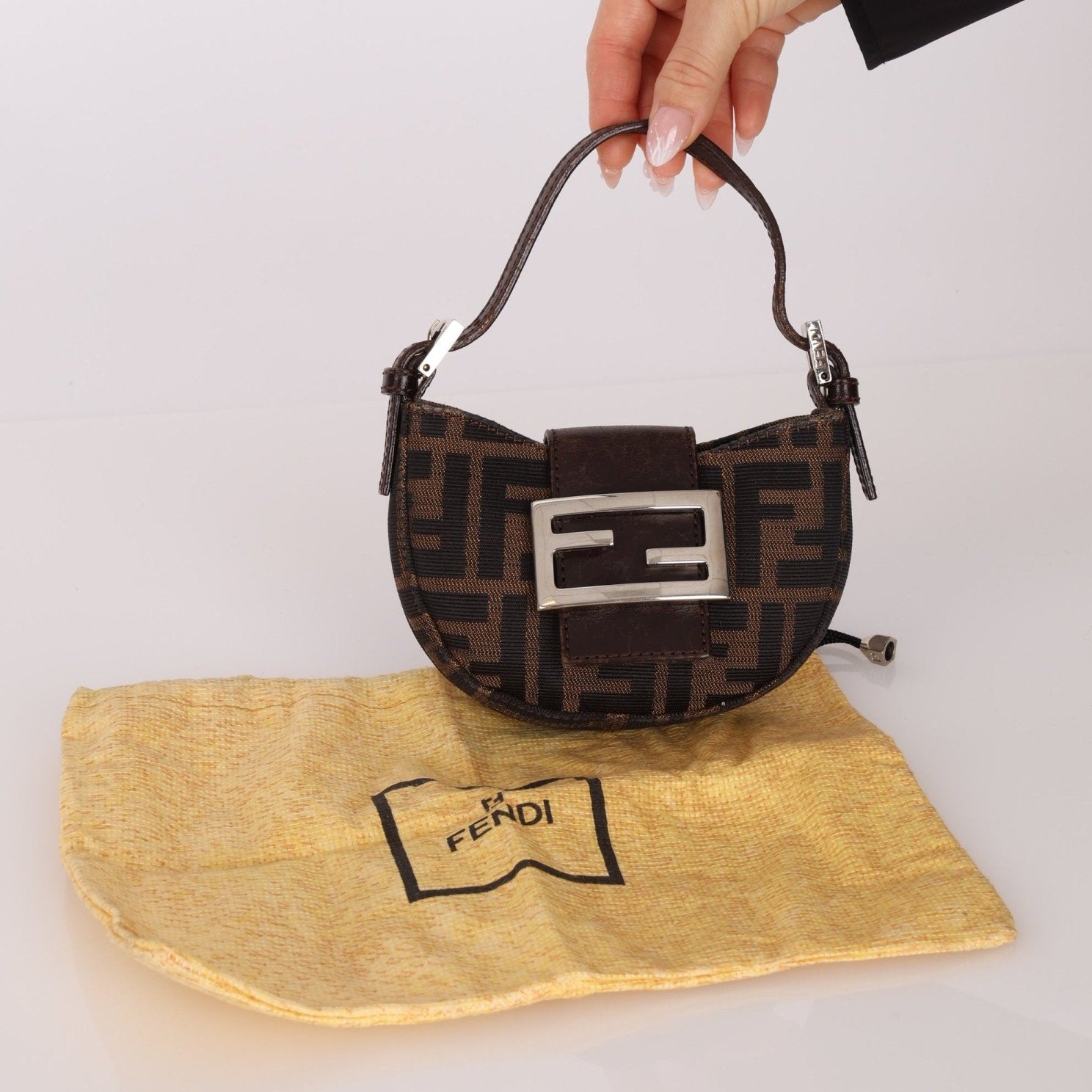 Fendi Zucca Mini Croissant - FashioNica