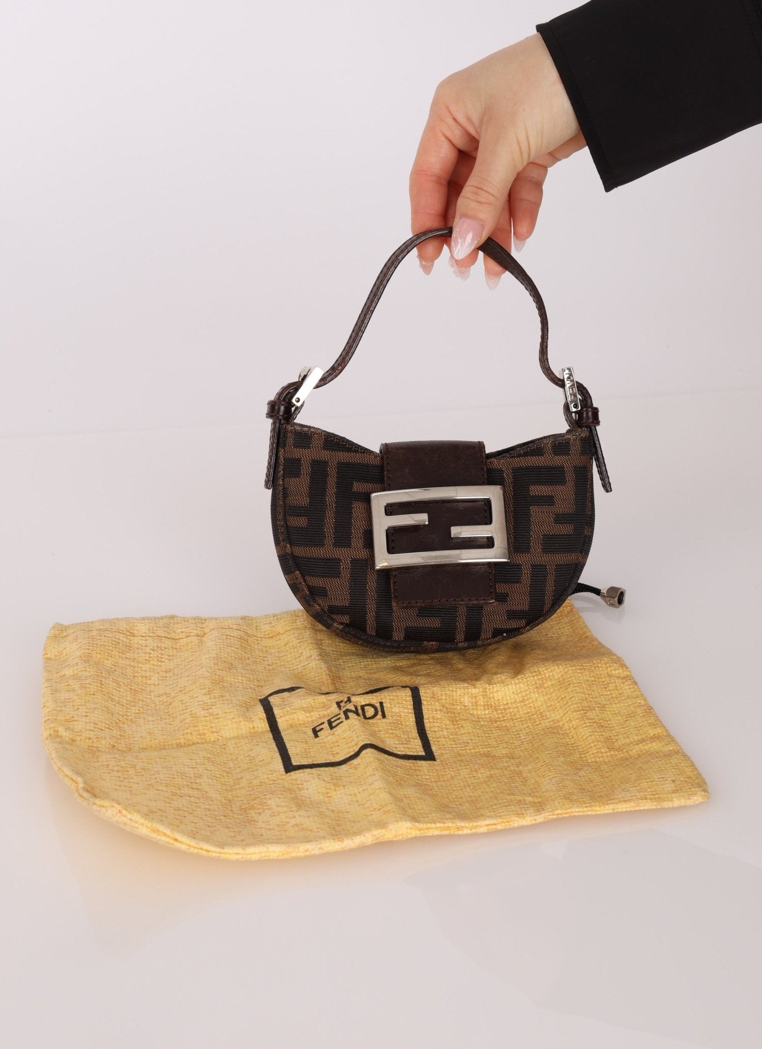 Fendi Zucca Mini Croissant - FashioNica