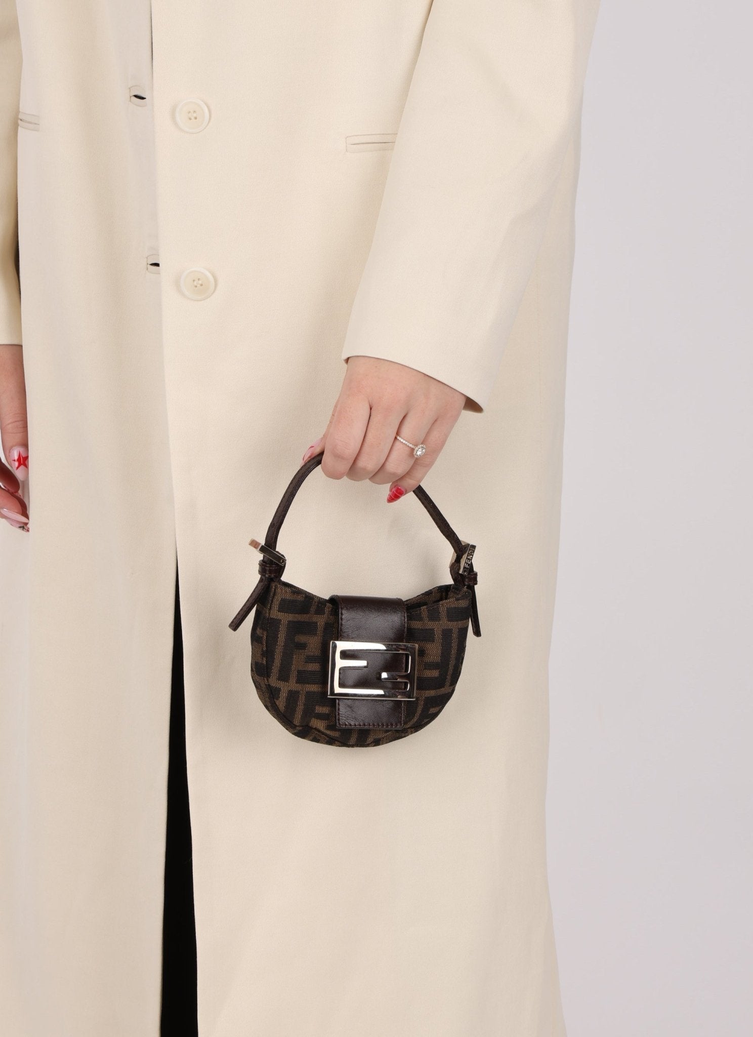 Fendi Zucca Mini Croissant - FashioNica