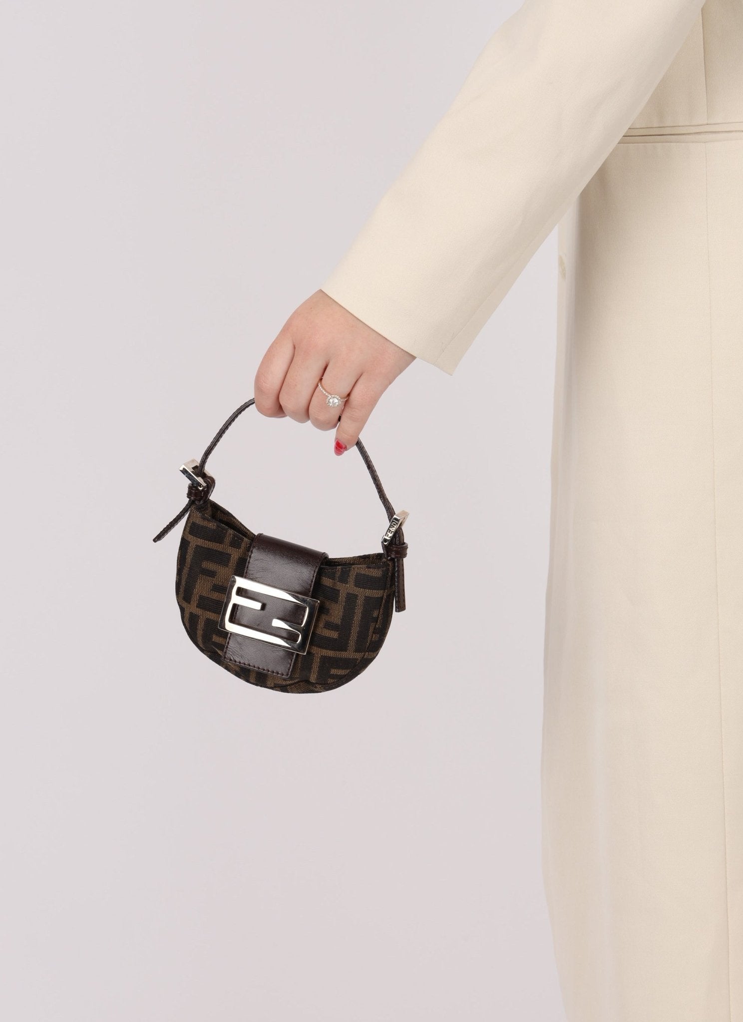 Fendi Zucca Mini Croissant - FashioNica