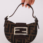 Fendi Zucca Mini Croissant - FashioNica