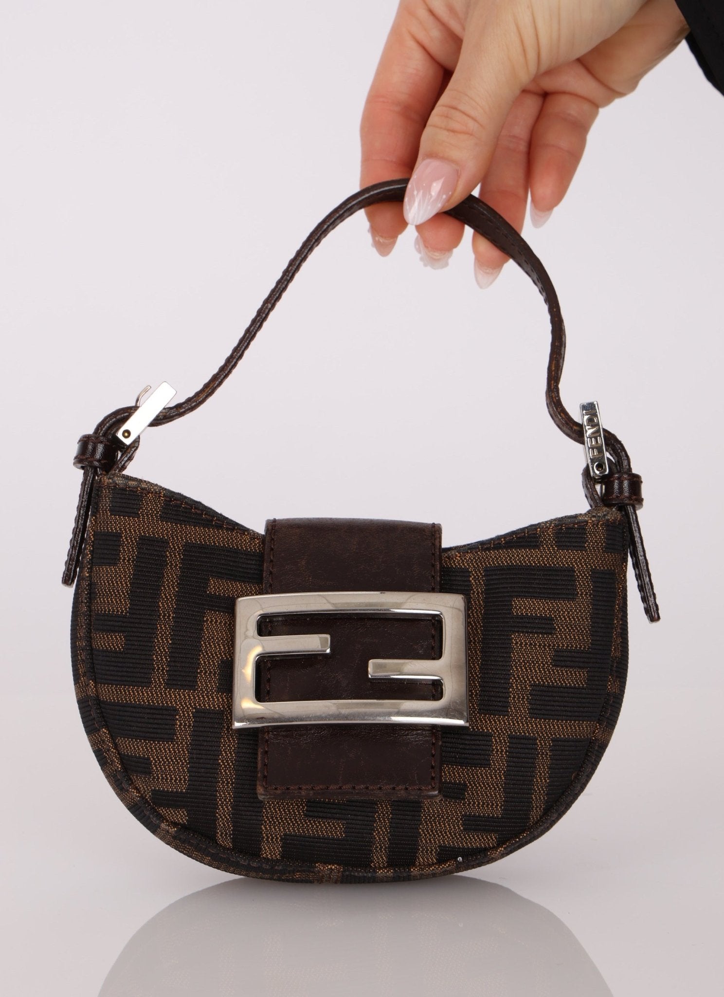 Fendi Zucca Mini Croissant - FashioNica