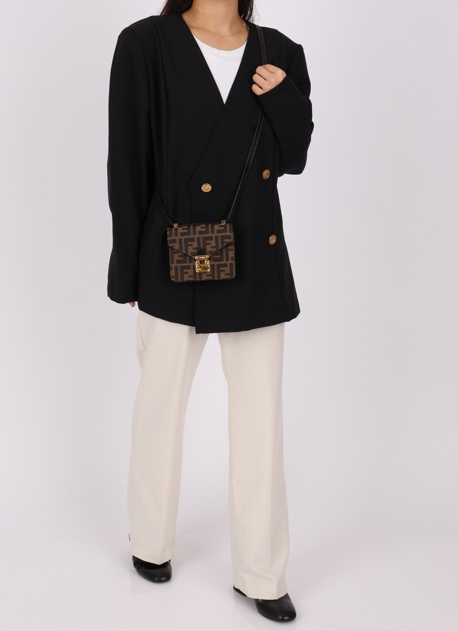 Fendi Zucca Mini Envelope Bag - FashioNica