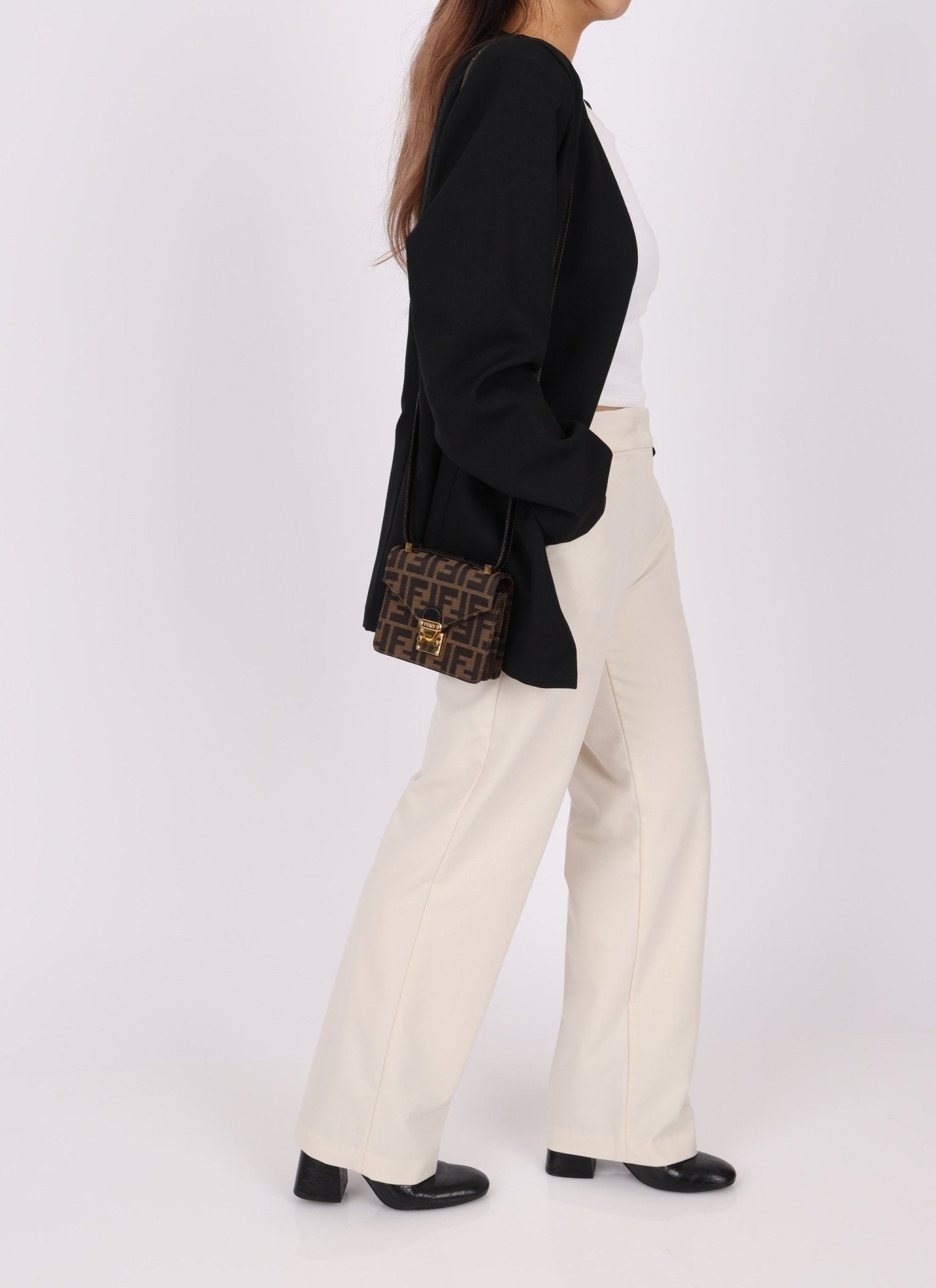 Fendi Zucca Mini Envelope Bag - FashioNica