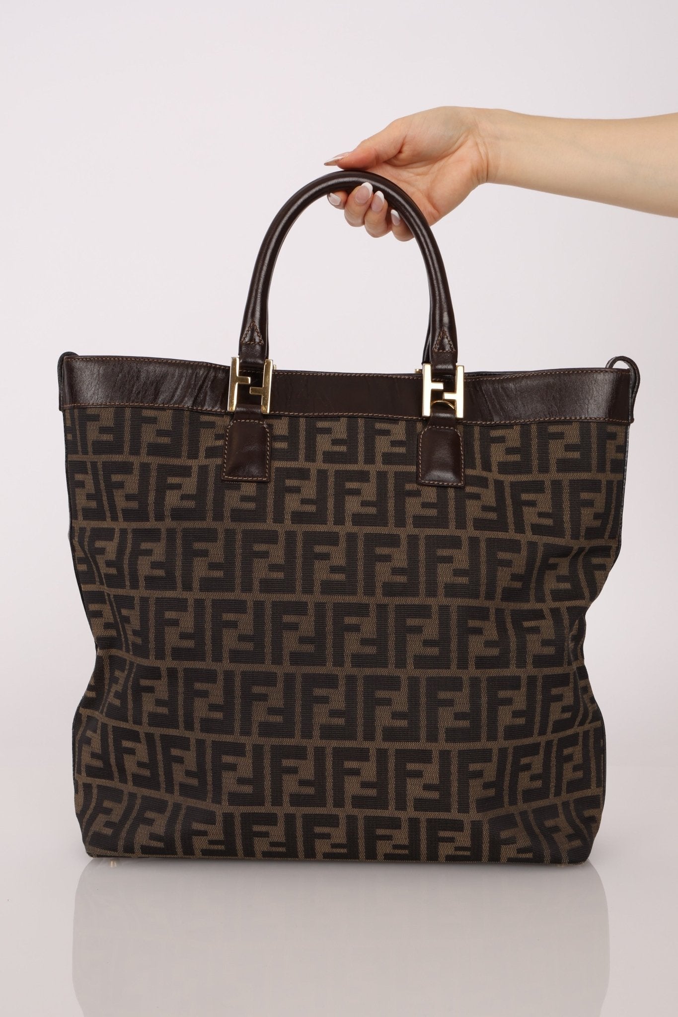 Fendi Zucca North South Tote Bag - FashioNica