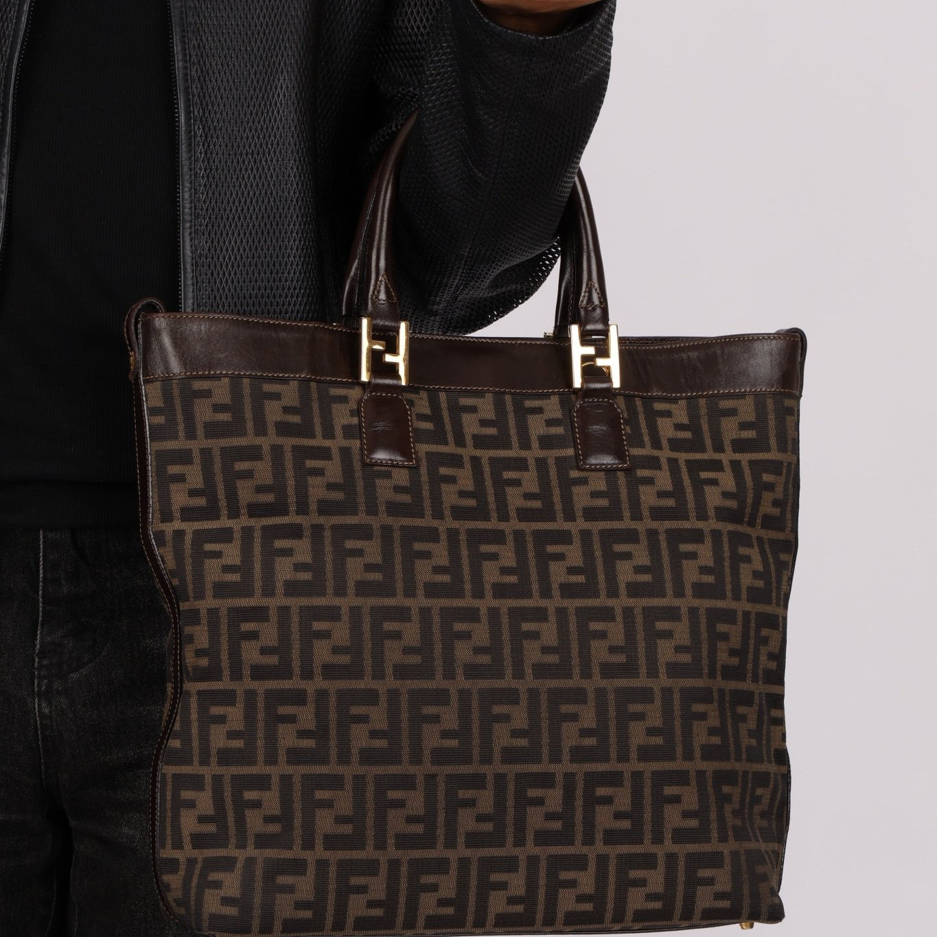 Fendi Zucca North South Tote Bag - FashioNica