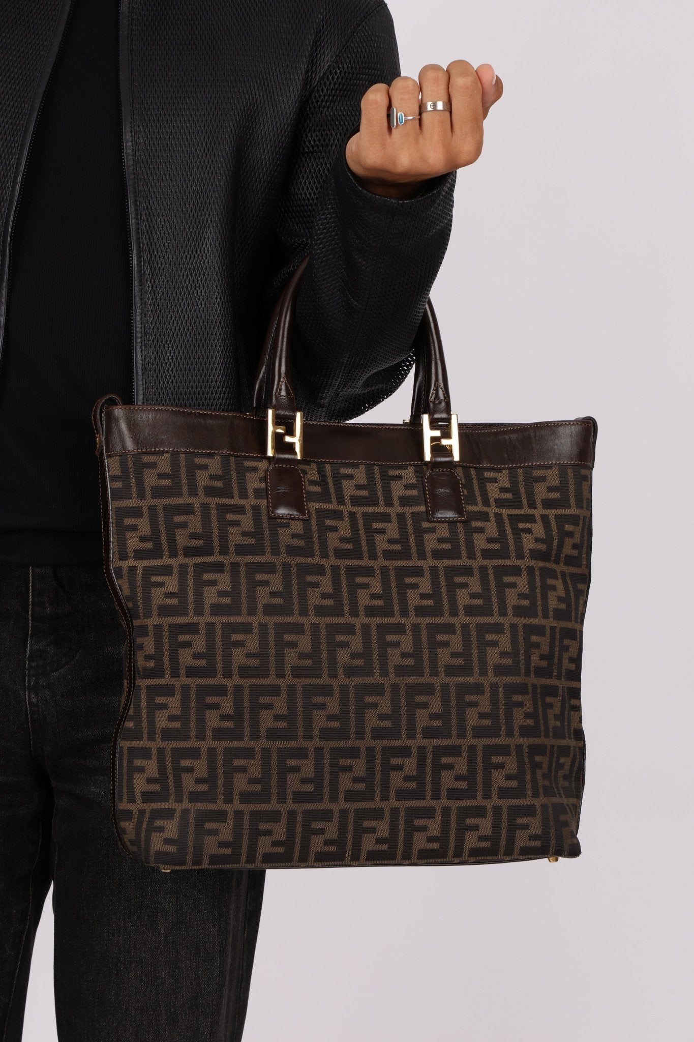 Fendi Zucca North South Tote Bag - FashioNica