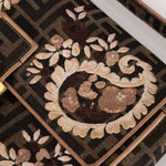 Fendi Zucca Paisley Embroidered Baguette - FashioNica