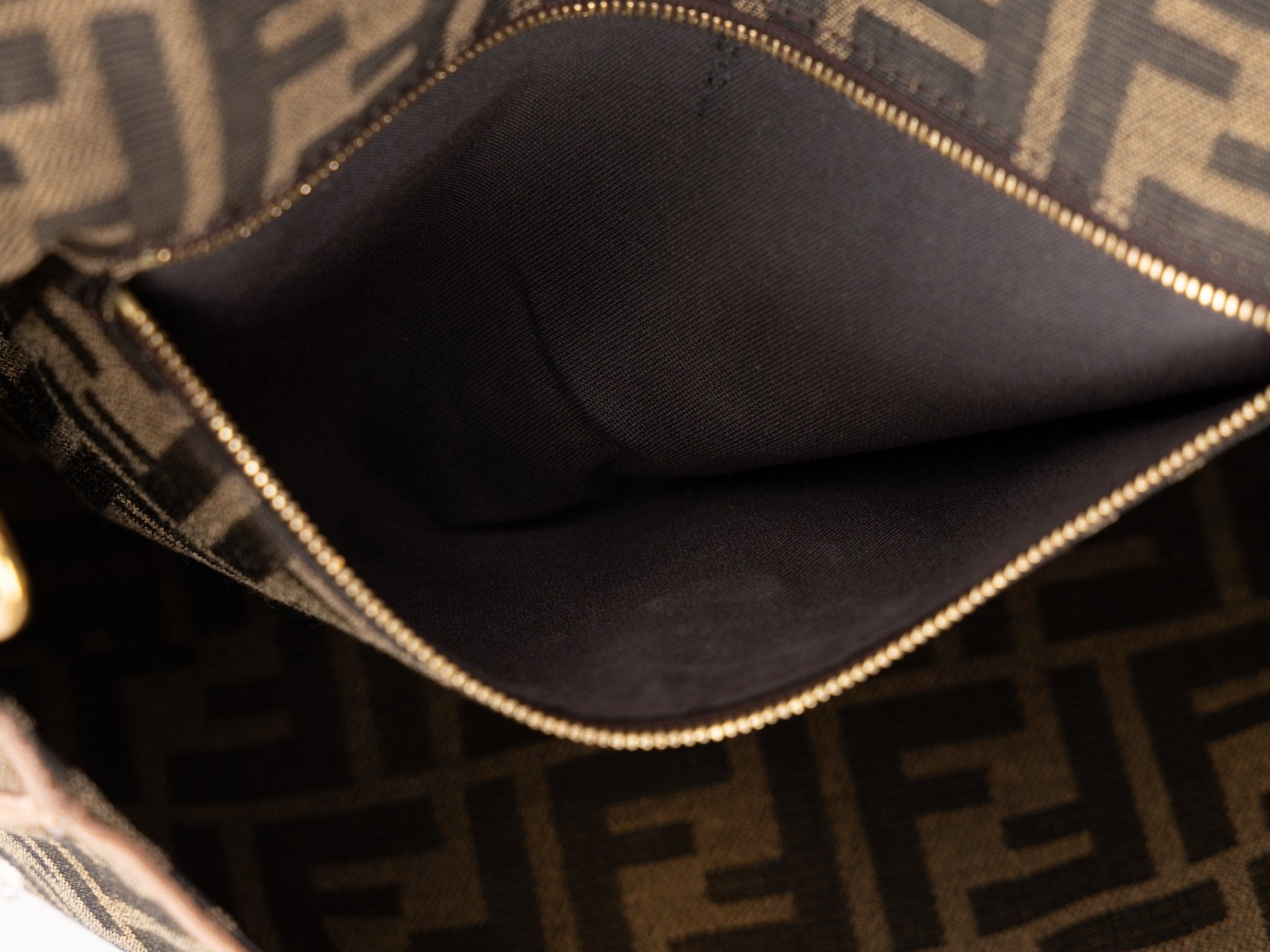 Fendi Zucca Paisley Embroidered Baguette - FashioNica