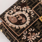 Fendi Zucca Paisley Embroidered Baguette - FashioNica