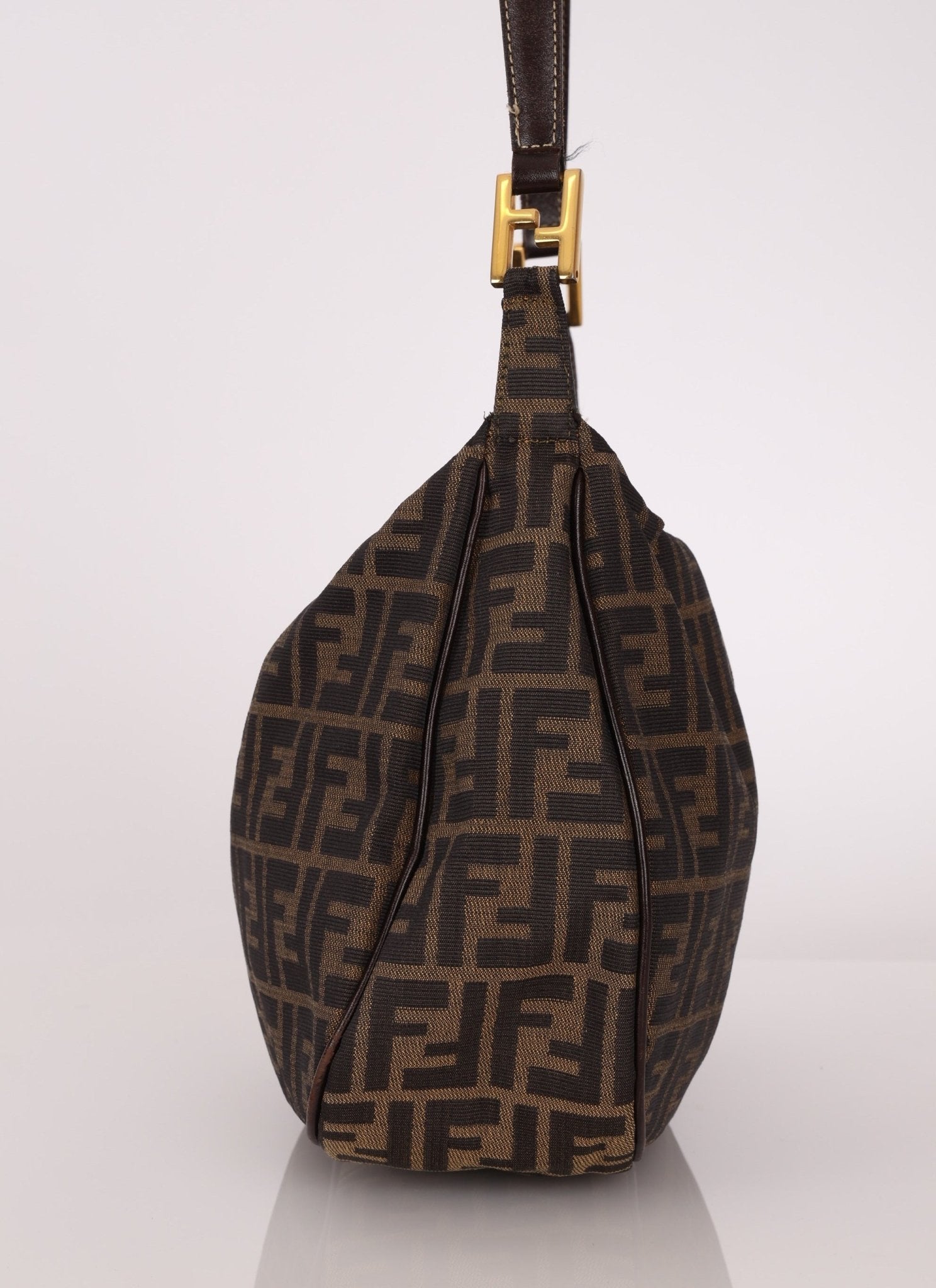Fendi Zucca Rounded Crossbody - FashioNica