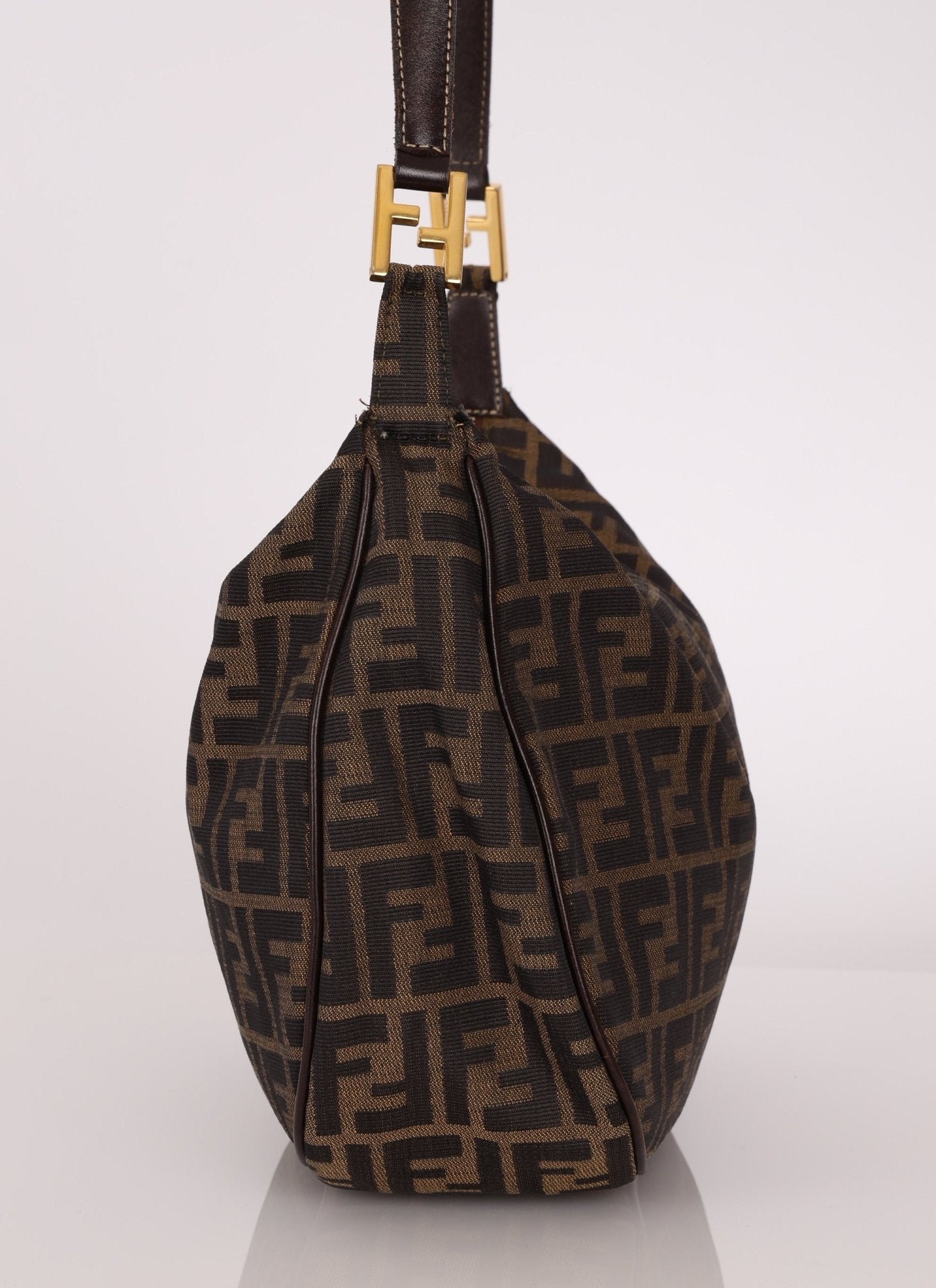 Fendi Zucca Rounded Crossbody - FashioNica