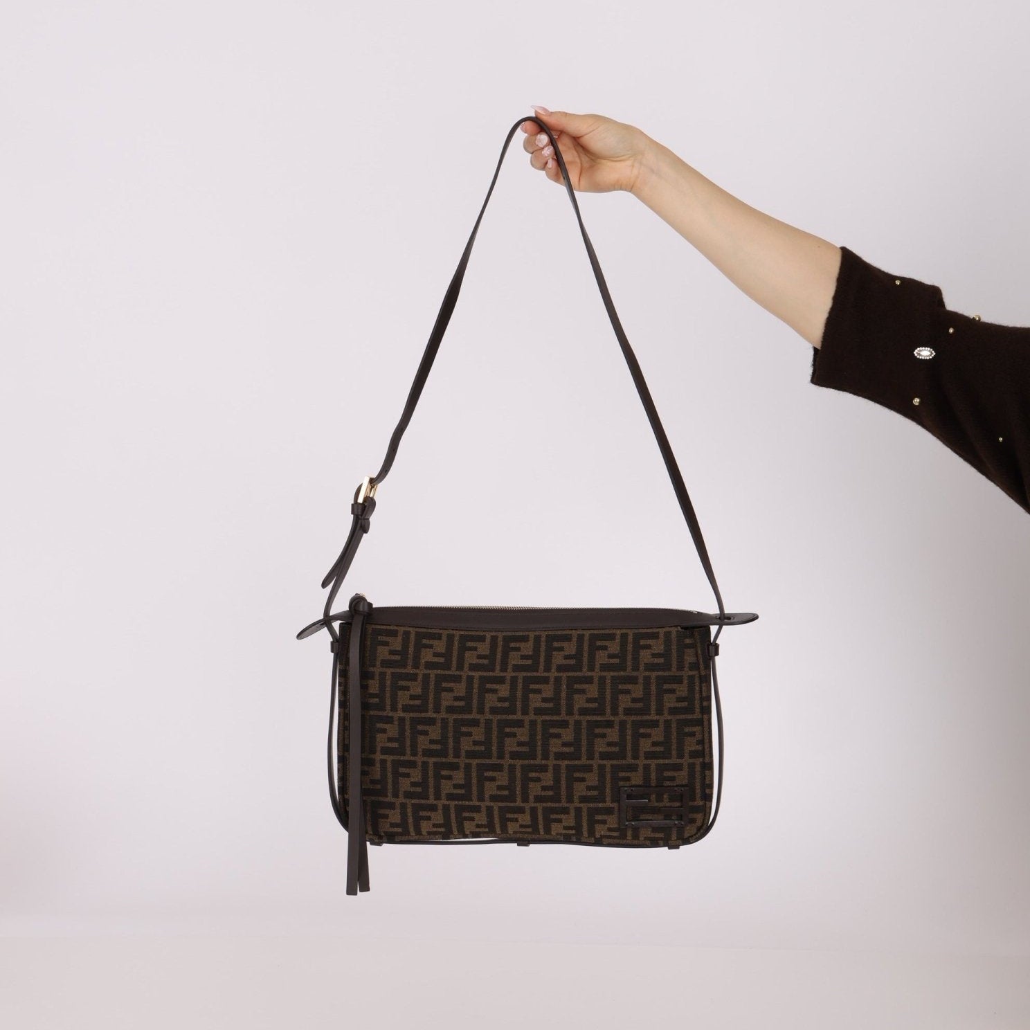 Fendi Zucca Simply Medium Crossbody - FashioNica