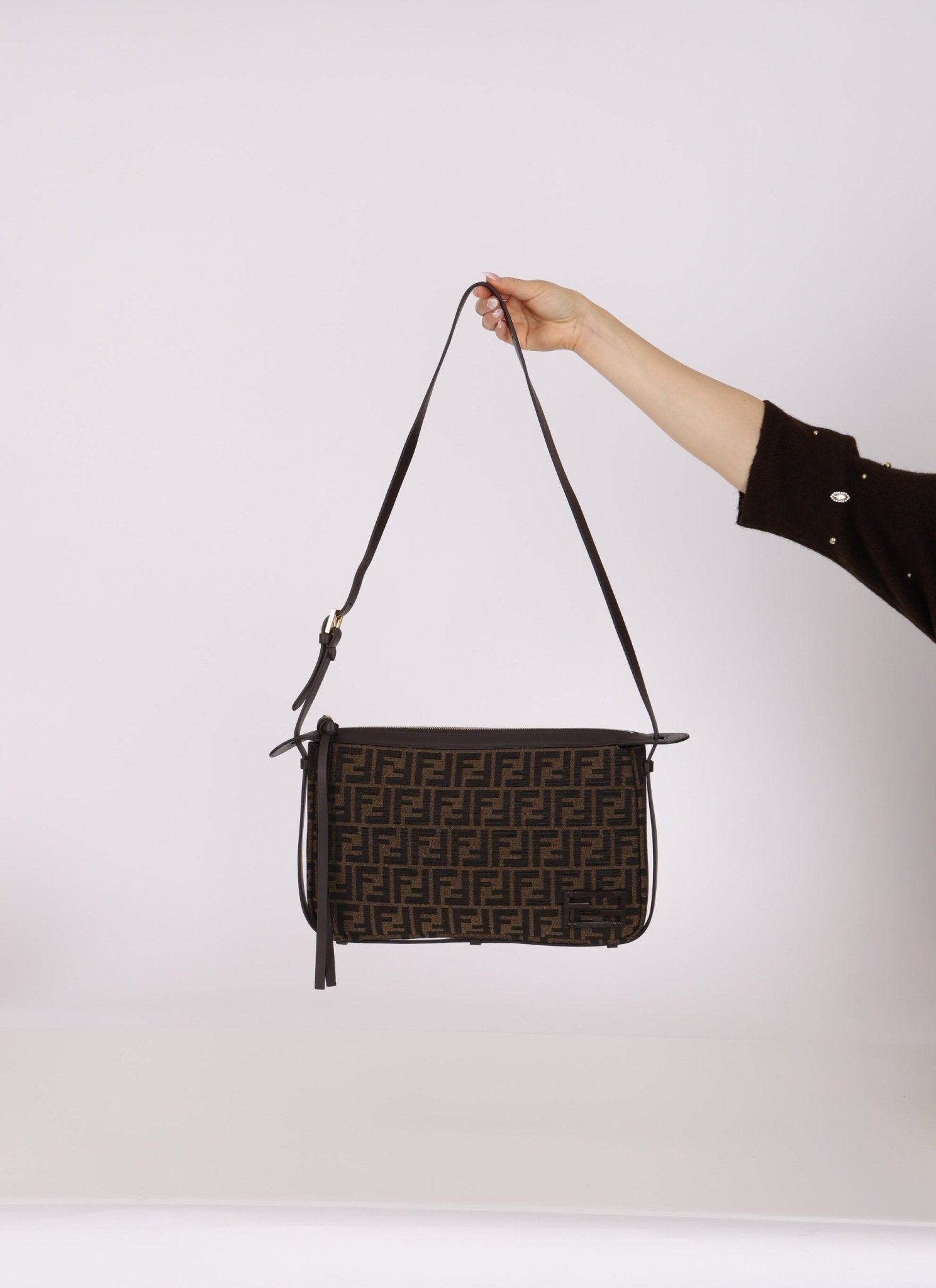 Fendi Zucca Simply Medium Crossbody - FashioNica