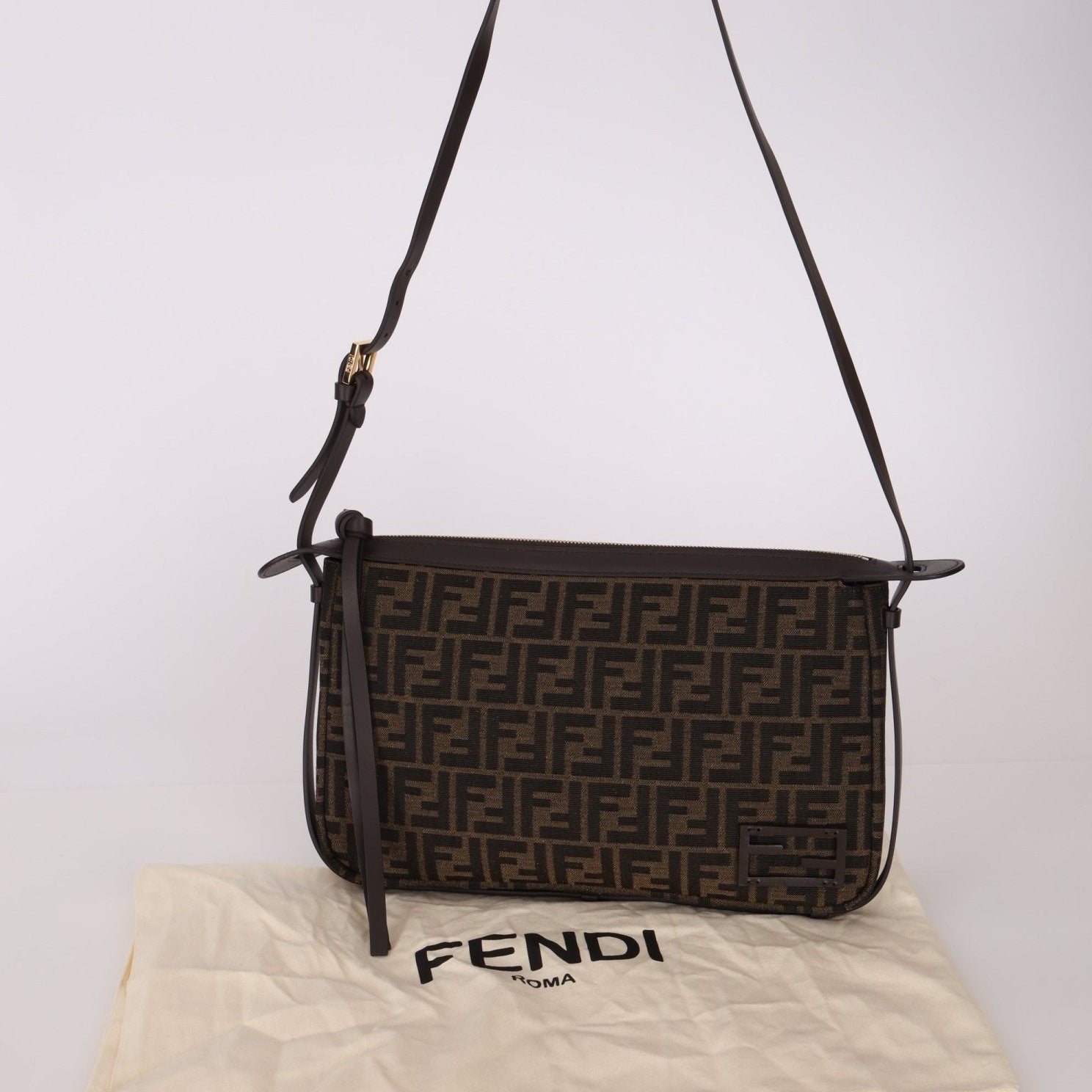 Fendi Zucca Simply Medium Crossbody - FashioNica