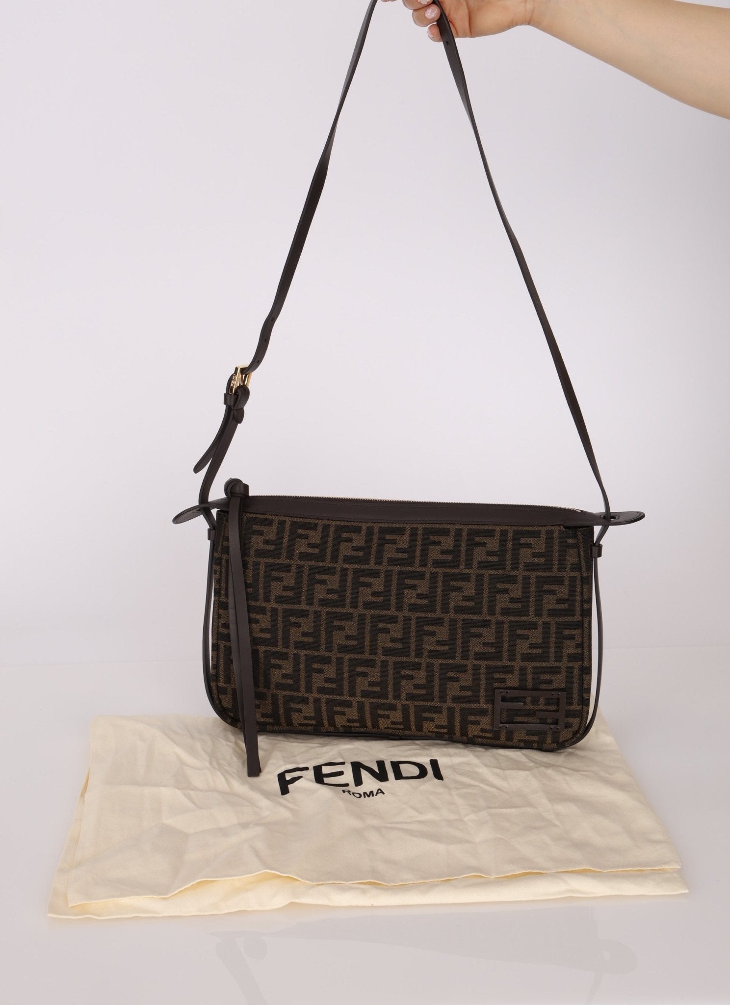 Fendi Zucca Simply Medium Crossbody - FashioNica