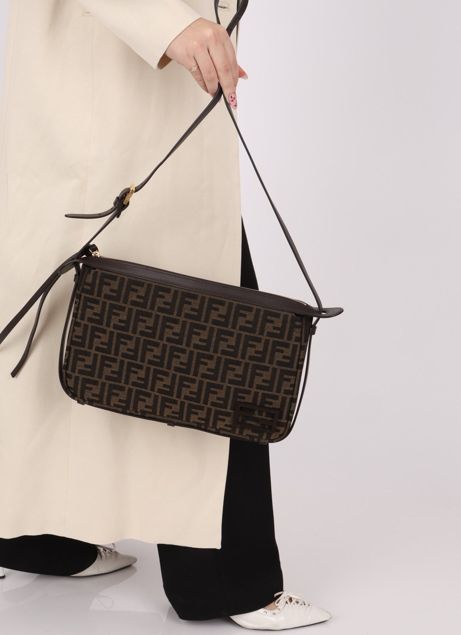 Fendi Zucca Simply Medium Crossbody - FashioNica