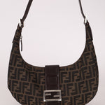 Fendi Zucca Small Croissant Bag - FashioNica