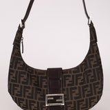 Fendi Zucca Small Croissant Bag - FashioNica