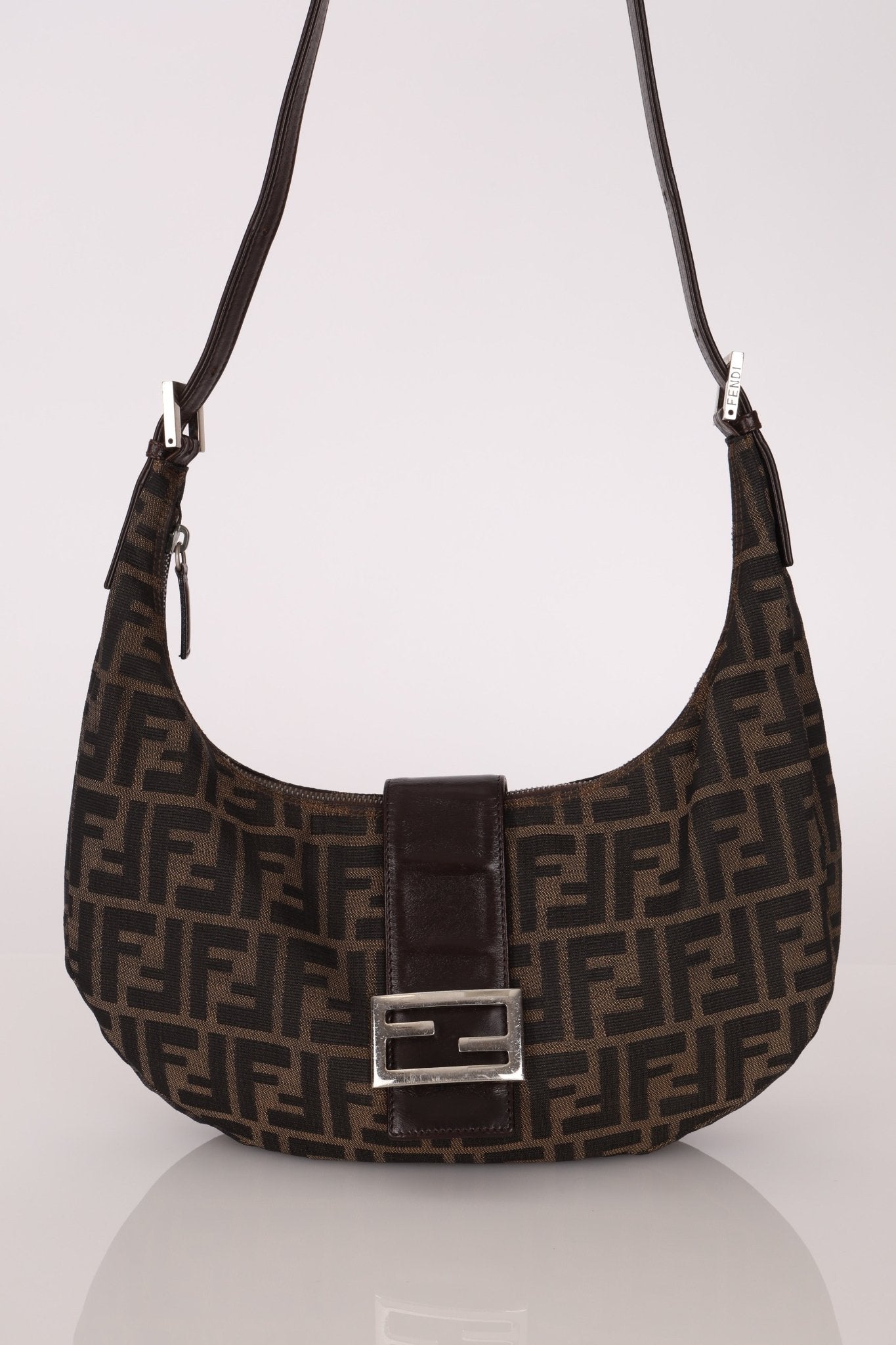 Fendi Zucca Small Croissant Bag - FashioNica