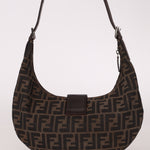 Fendi Zucca Small Croissant Bag - FashioNica