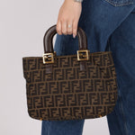 Fendi Zucca Small Handle Tote - FashioNica