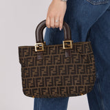 Fendi Zucca Small Handle Tote - FashioNica