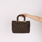 Fendi Zucca Small Handle Tote - FashioNica