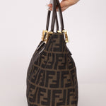 Fendi Zucca Small Handle Tote - FashioNica