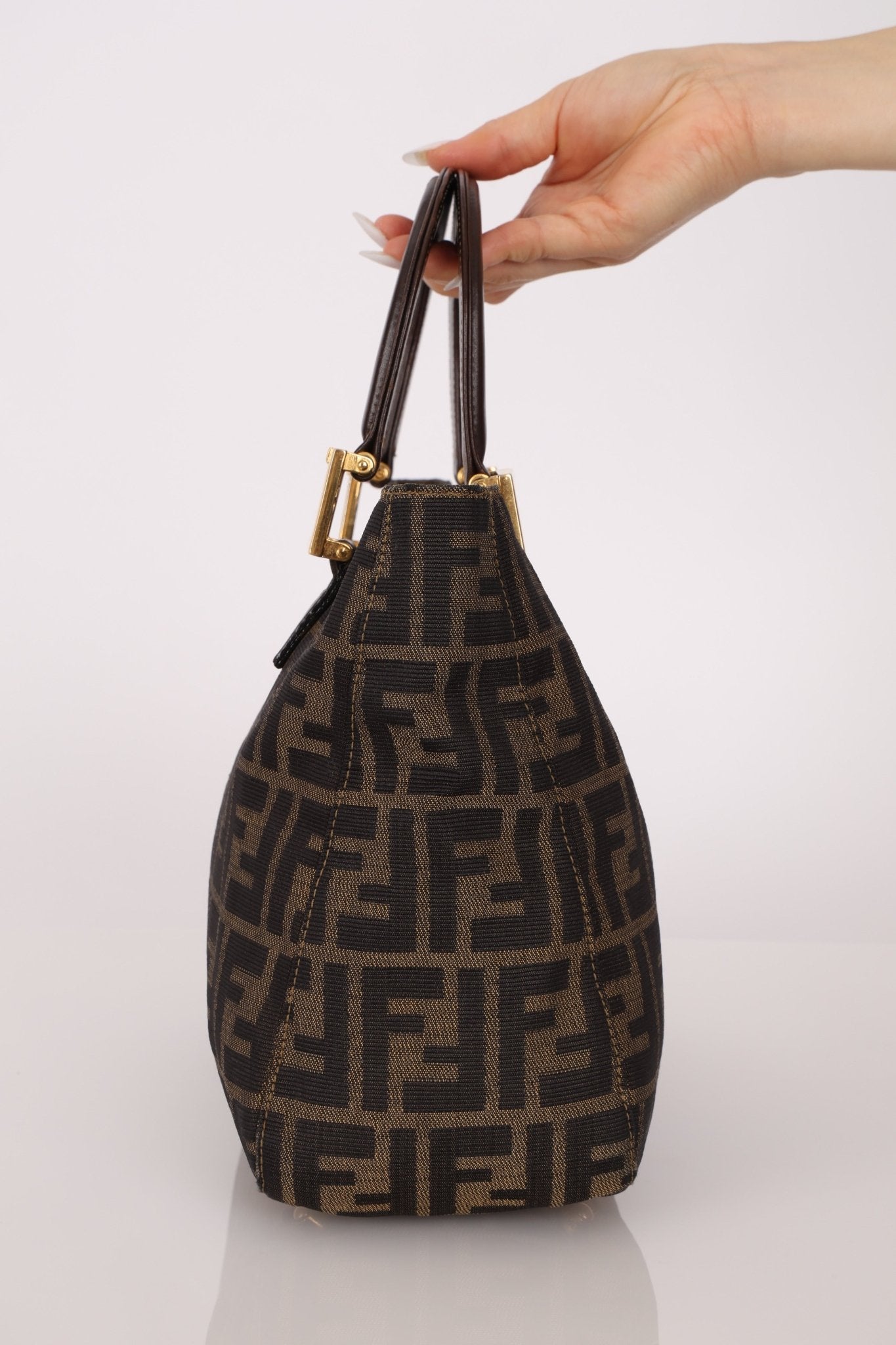Fendi Zucca Small Handle Tote - FashioNica