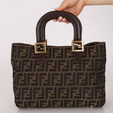 Fendi Zucca Small Handle Tote - FashioNica
