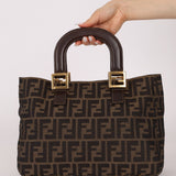 Fendi Zucca Small Handle Tote - FashioNica