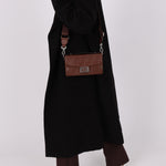 Fendi Zucca Soft Trunk Chocolate Baguette - FashioNica