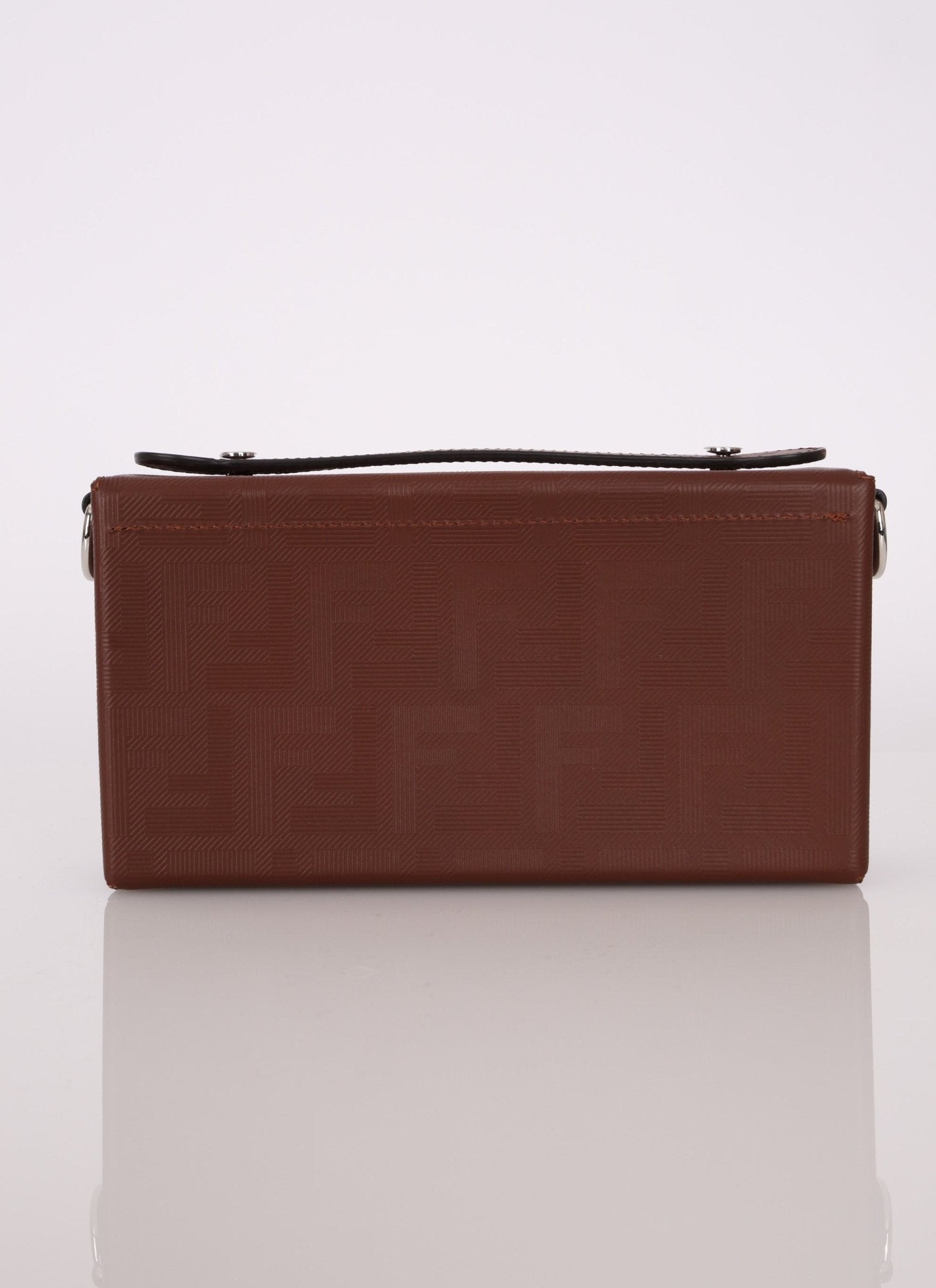Fendi Zucca Soft Trunk Chocolate Baguette - FashioNica