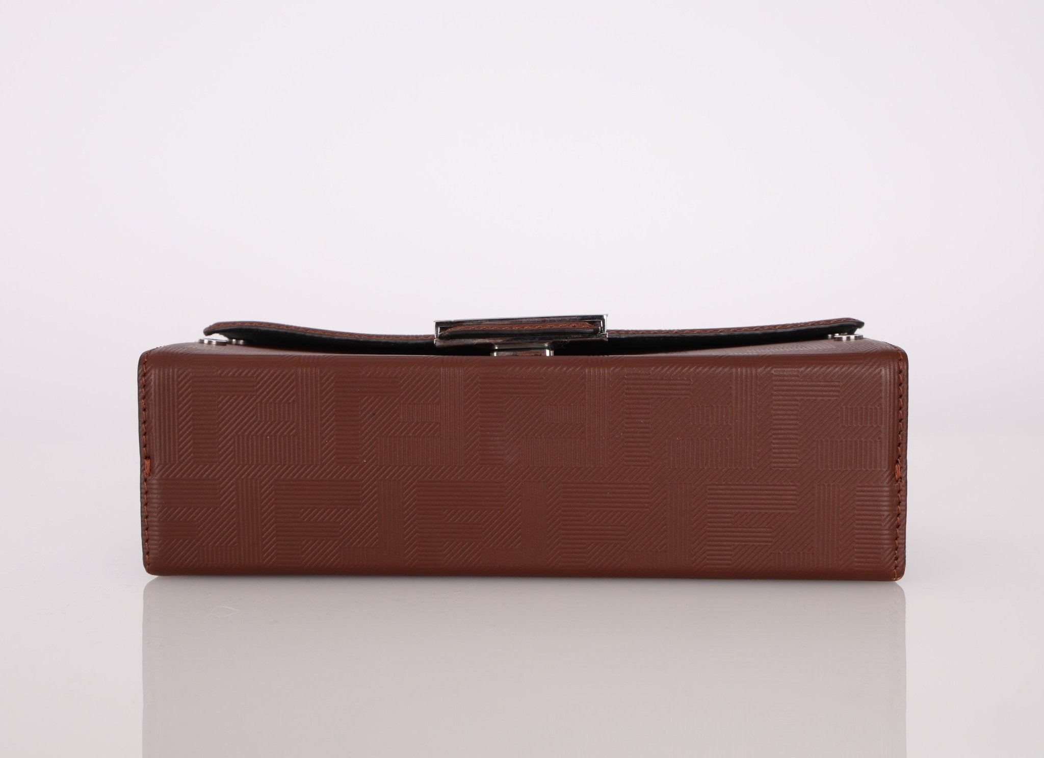 Fendi Zucca Soft Trunk Chocolate Baguette - FashioNica