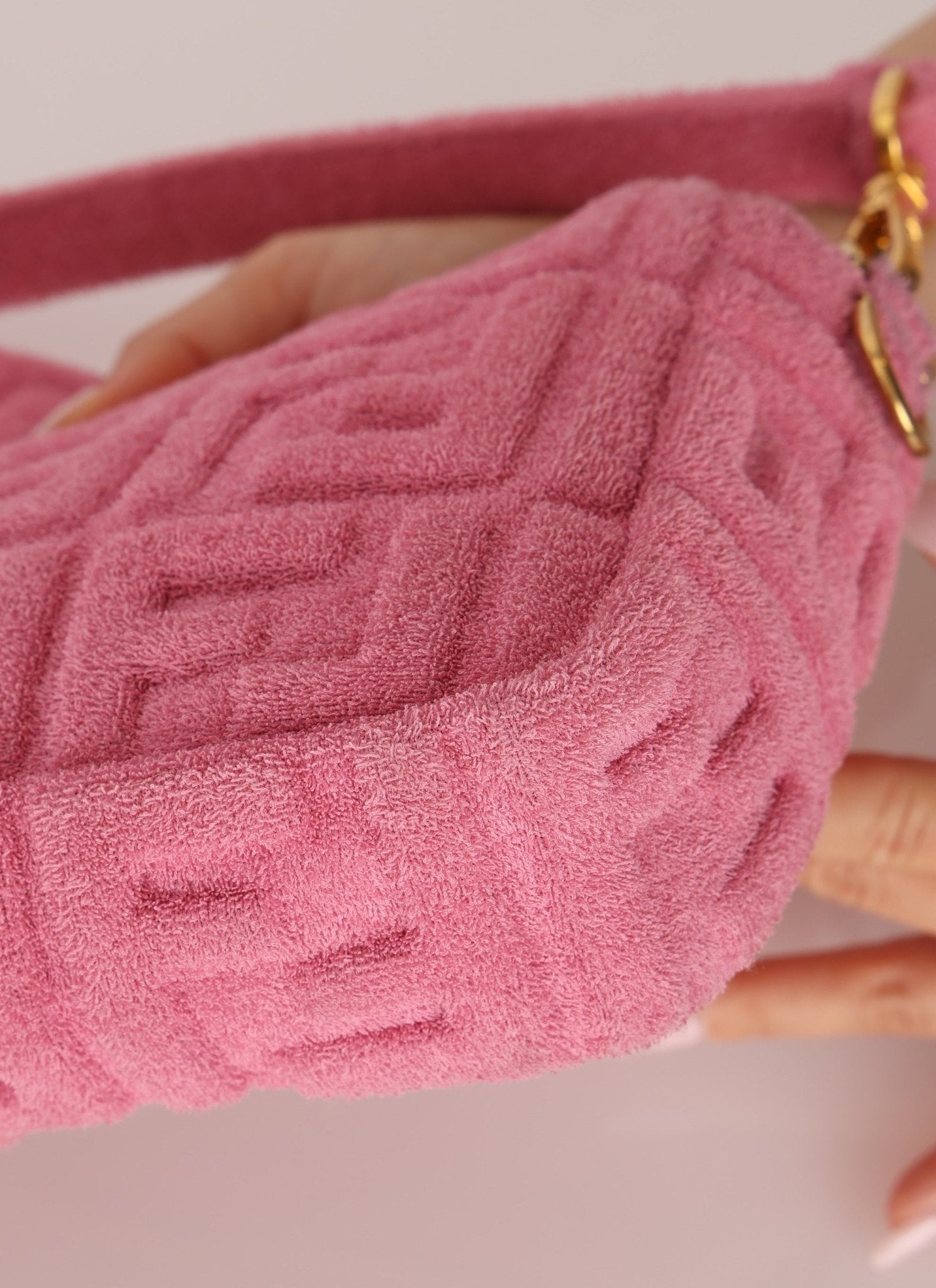 Fendi Zucca Terry Cloth Baguette - FashioNica