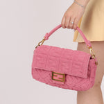 Fendi Zucca Terry Cloth Baguette - FashioNica