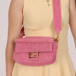 Fendi Zucca Terry Cloth Baguette - FashioNica