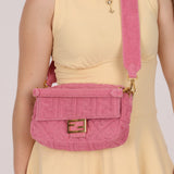 Fendi Zucca Terry Cloth Baguette - FashioNica