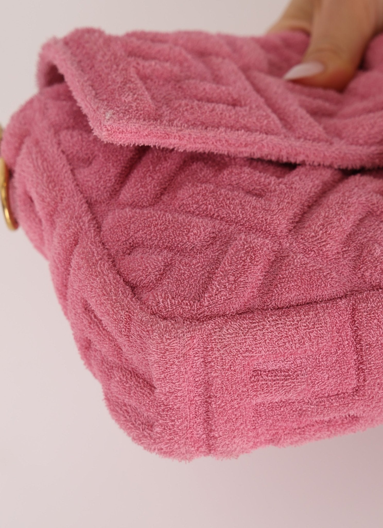 Fendi Zucca Terry Cloth Baguette - FashioNica