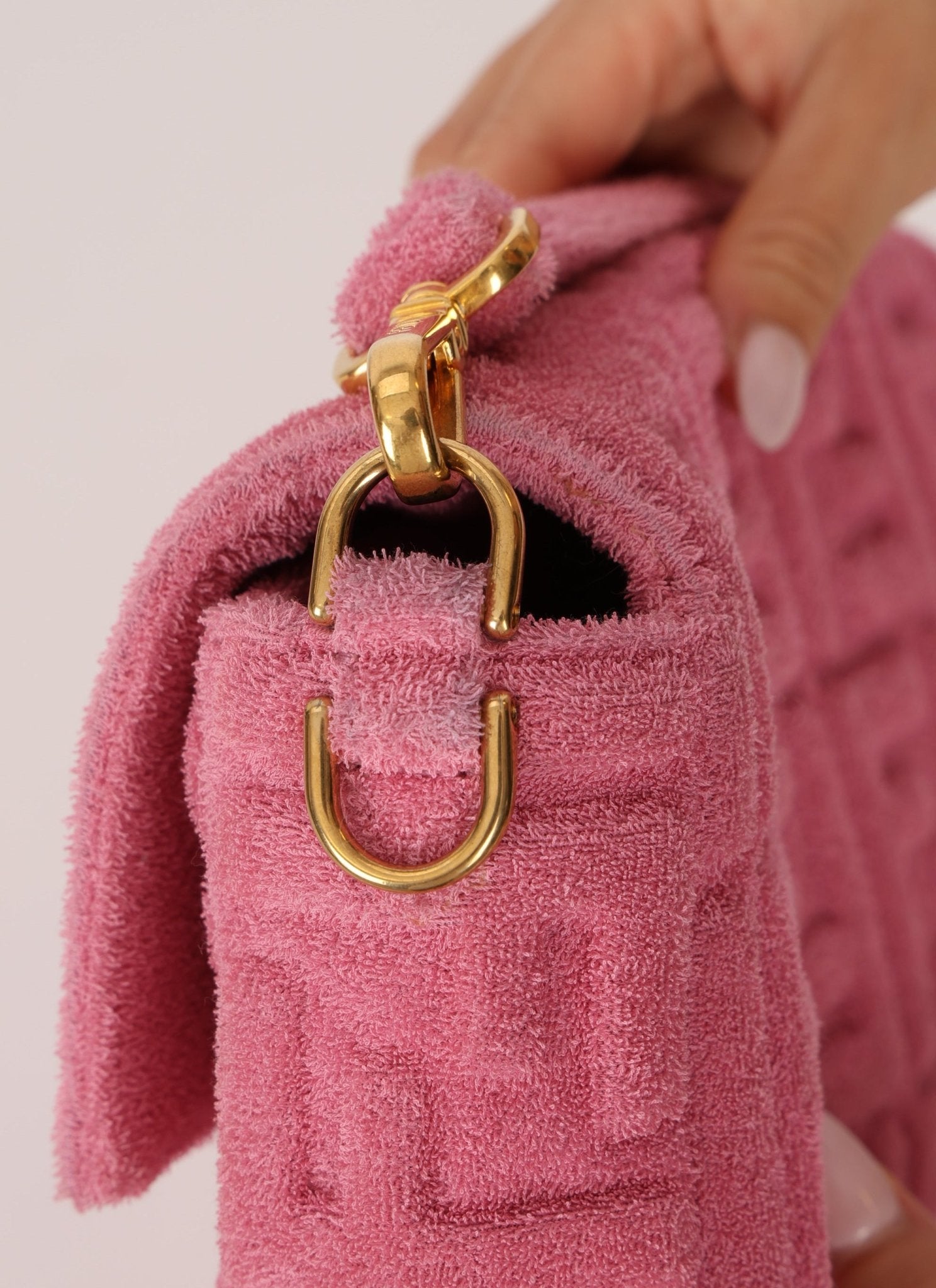 Fendi Zucca Terry Cloth Baguette - FashioNica