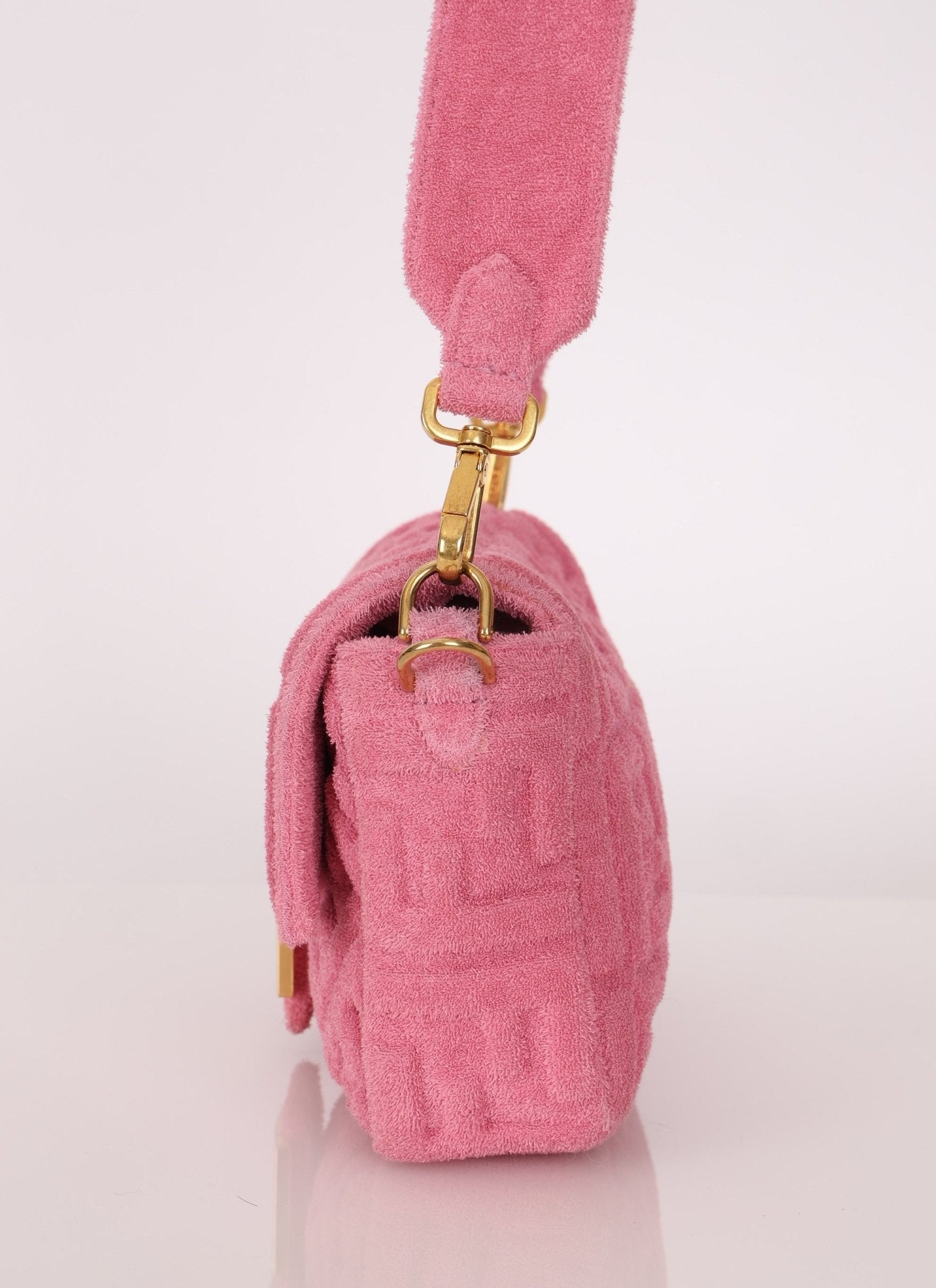 Fendi Zucca Terry Cloth Baguette - FashioNica