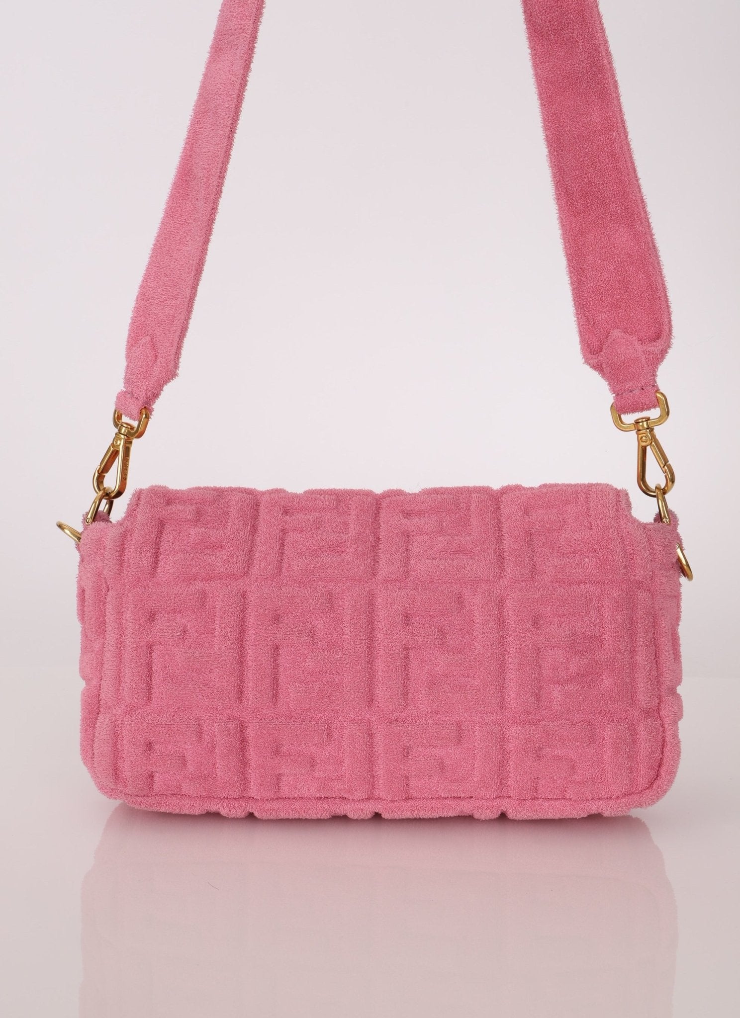 Fendi Zucca Terry Cloth Baguette - FashioNica