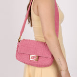 Fendi Zucca Terry Cloth Baguette - FashioNica