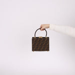 Fendi Zucca Top Handle Vanity - FashioNica