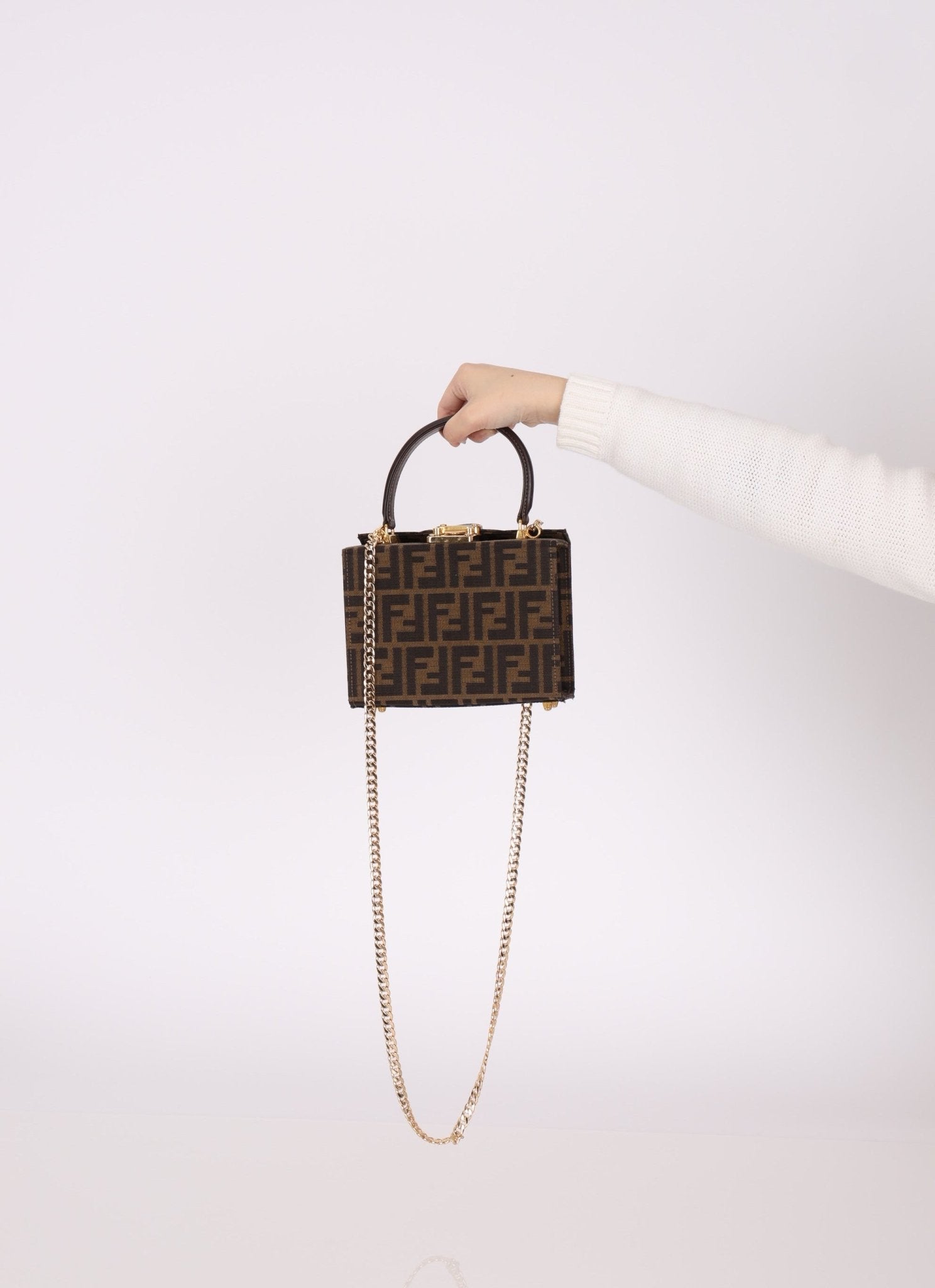 Fendi Zucca Top Handle Vanity - FashioNica