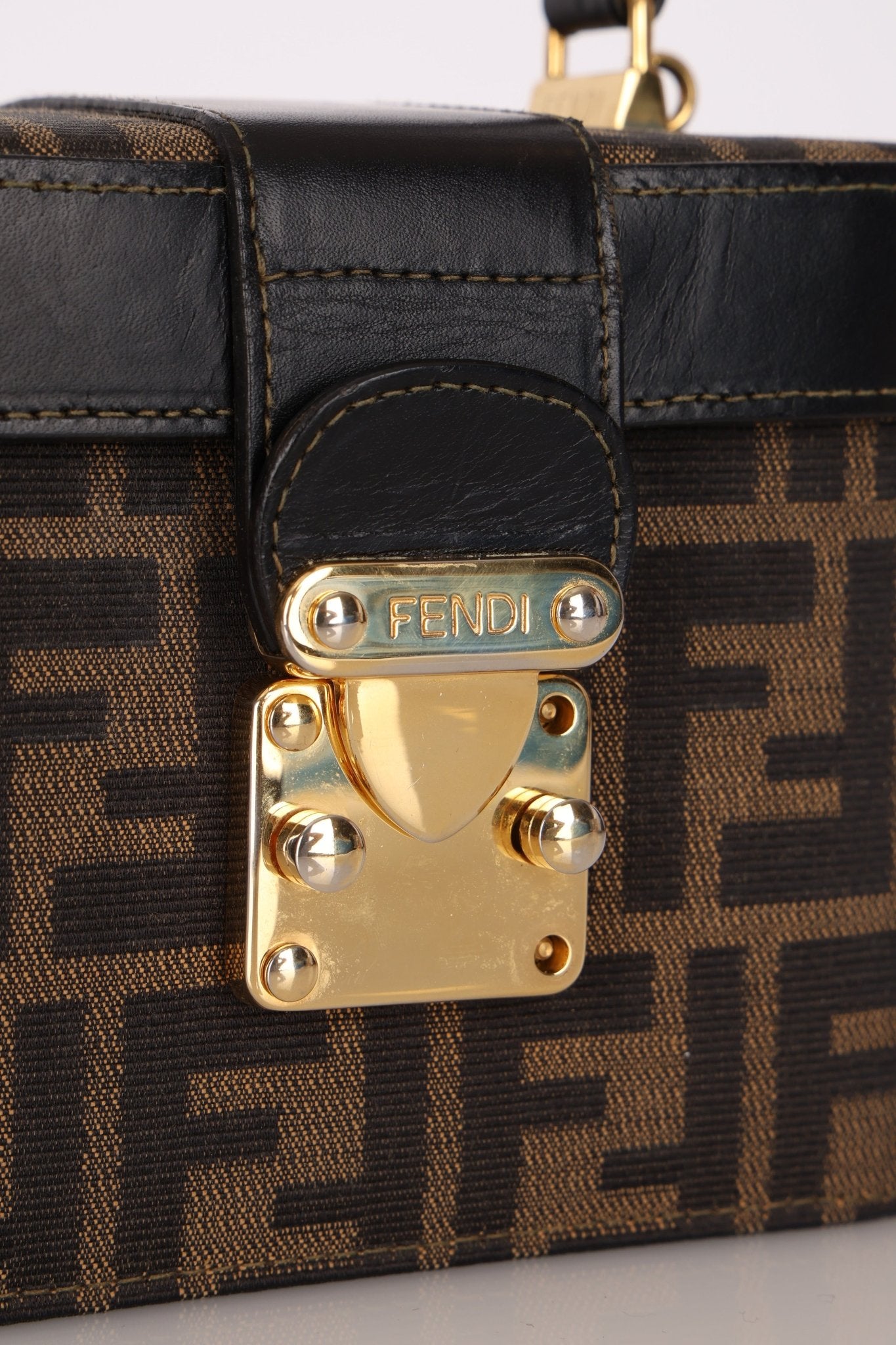 Fendi Zucca Vanity Bag w Strap GHW - FashioNica