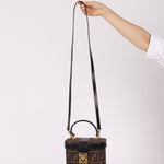Fendi Zucca Vanity Bag w Strap GHW - FashioNica